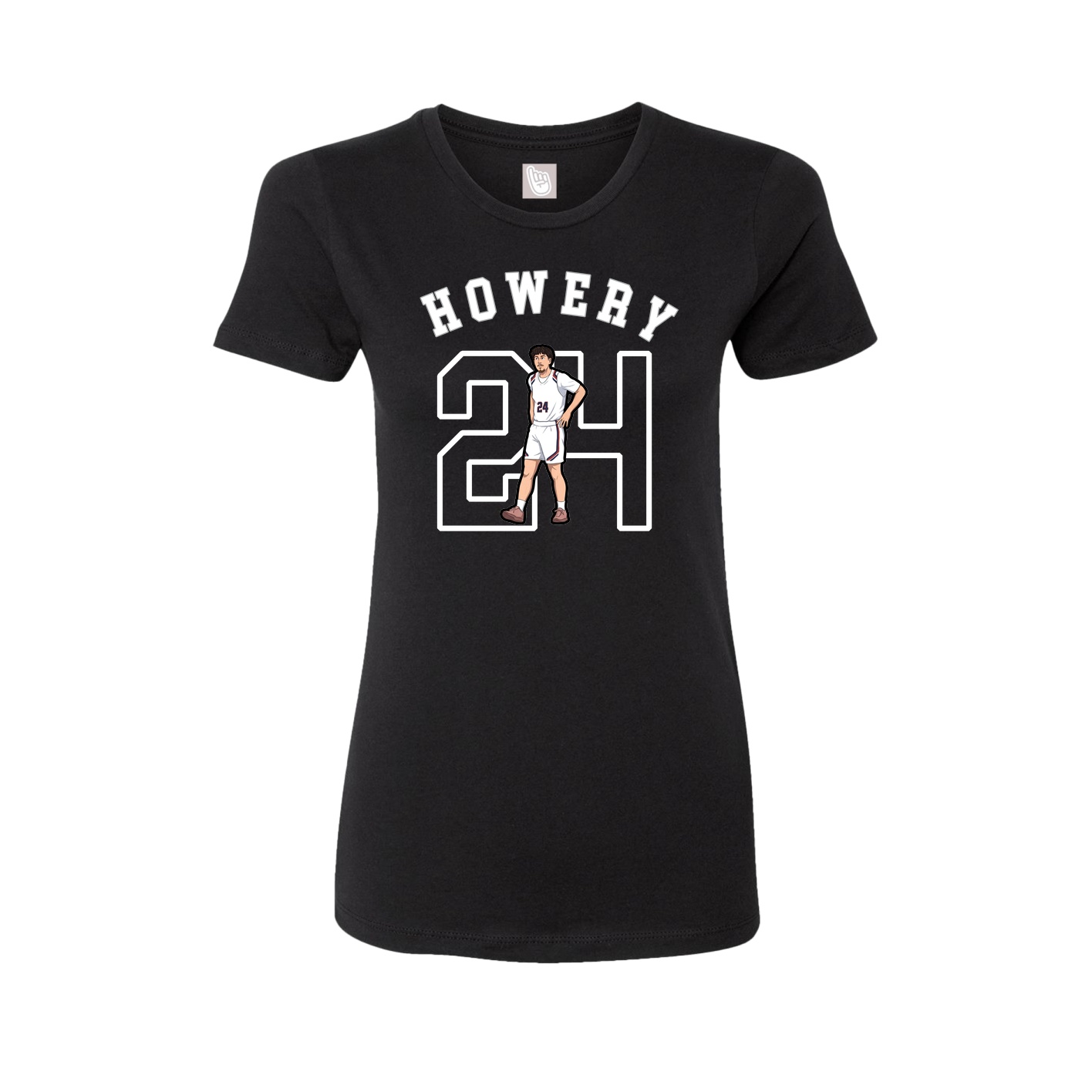 Fitted Women's Tee — Shirsey Arch in Black