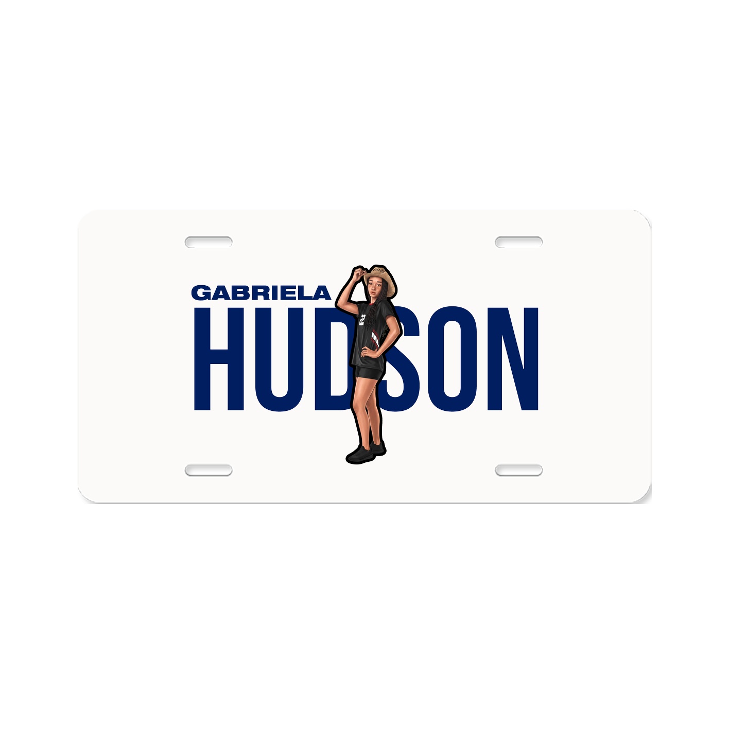 License Plate — Player Name in Classic