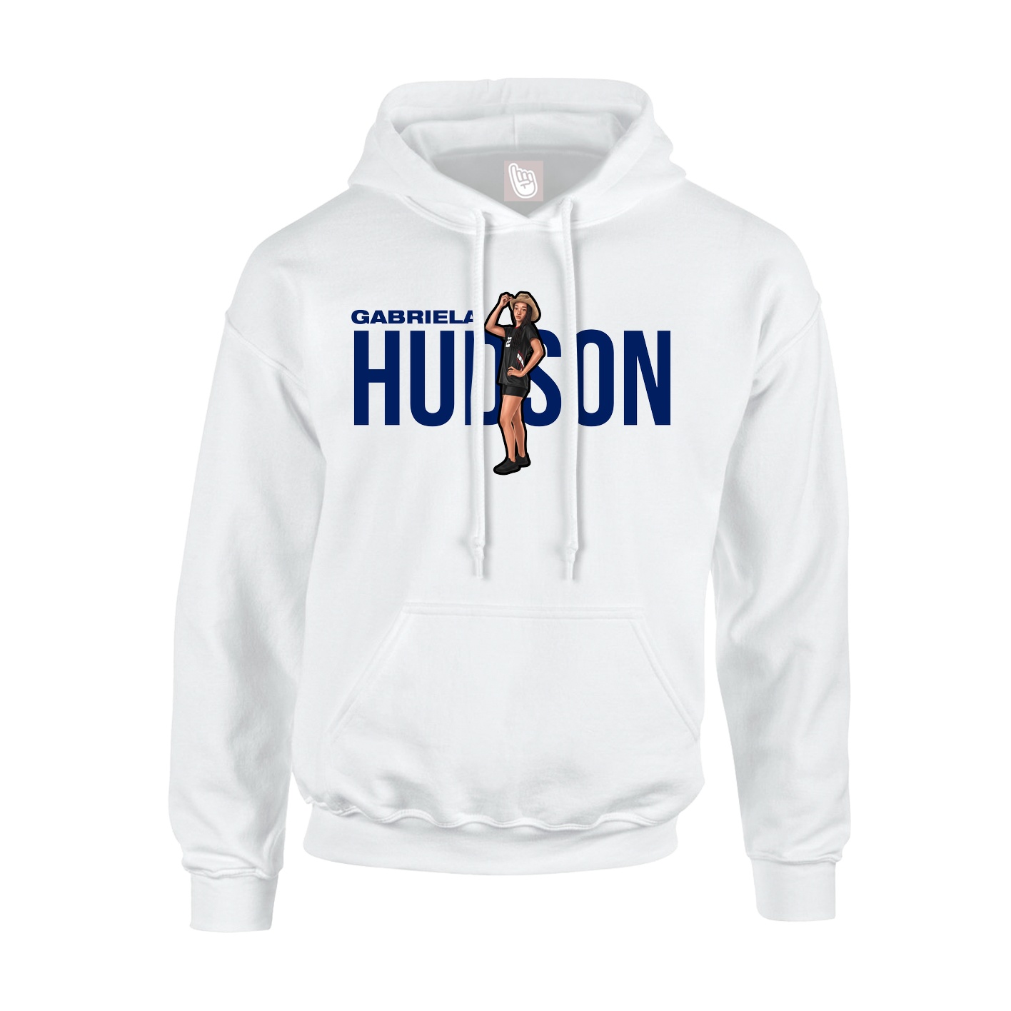 Hoodie — Player Name in White