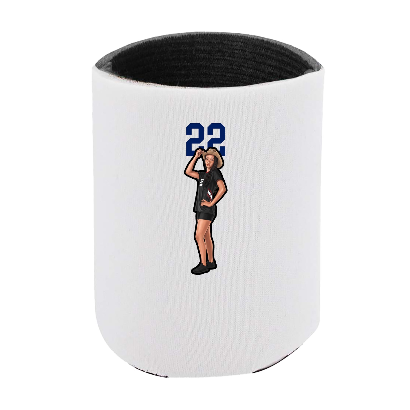 Can Holder — Number Top in White
