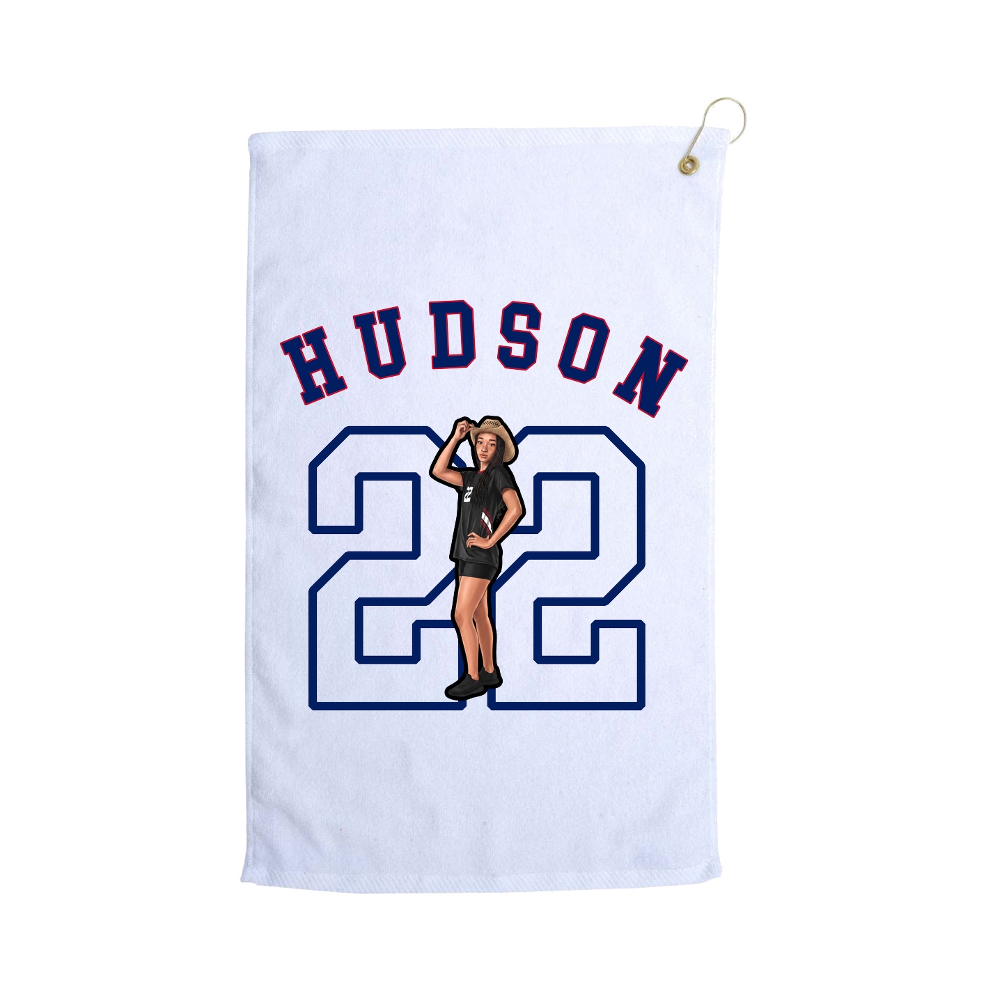 Golf Towel — Shirsey Arch in White
