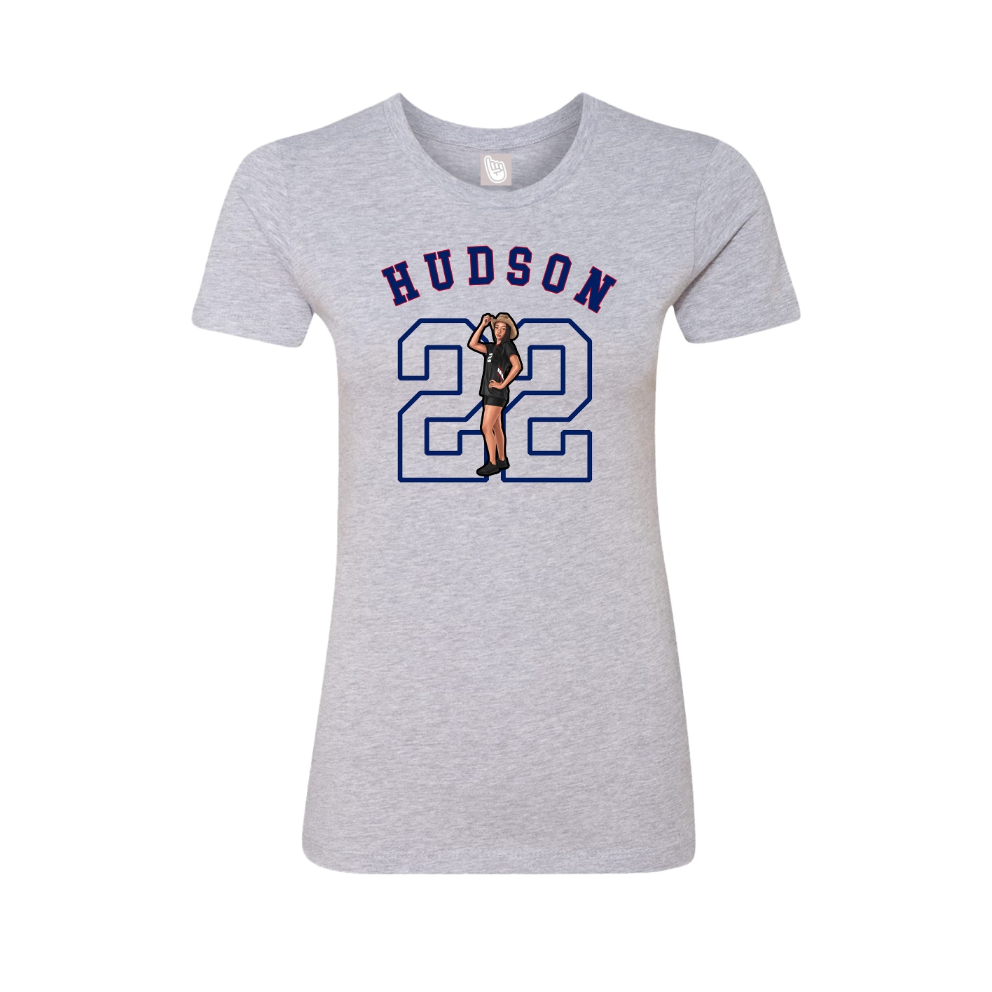 Fitted Women's Tee — Shirsey Arch in Grey