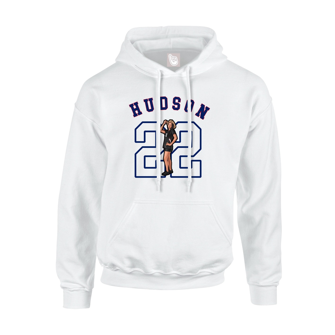 Youth Hoodie — Shirsey Arch in White
