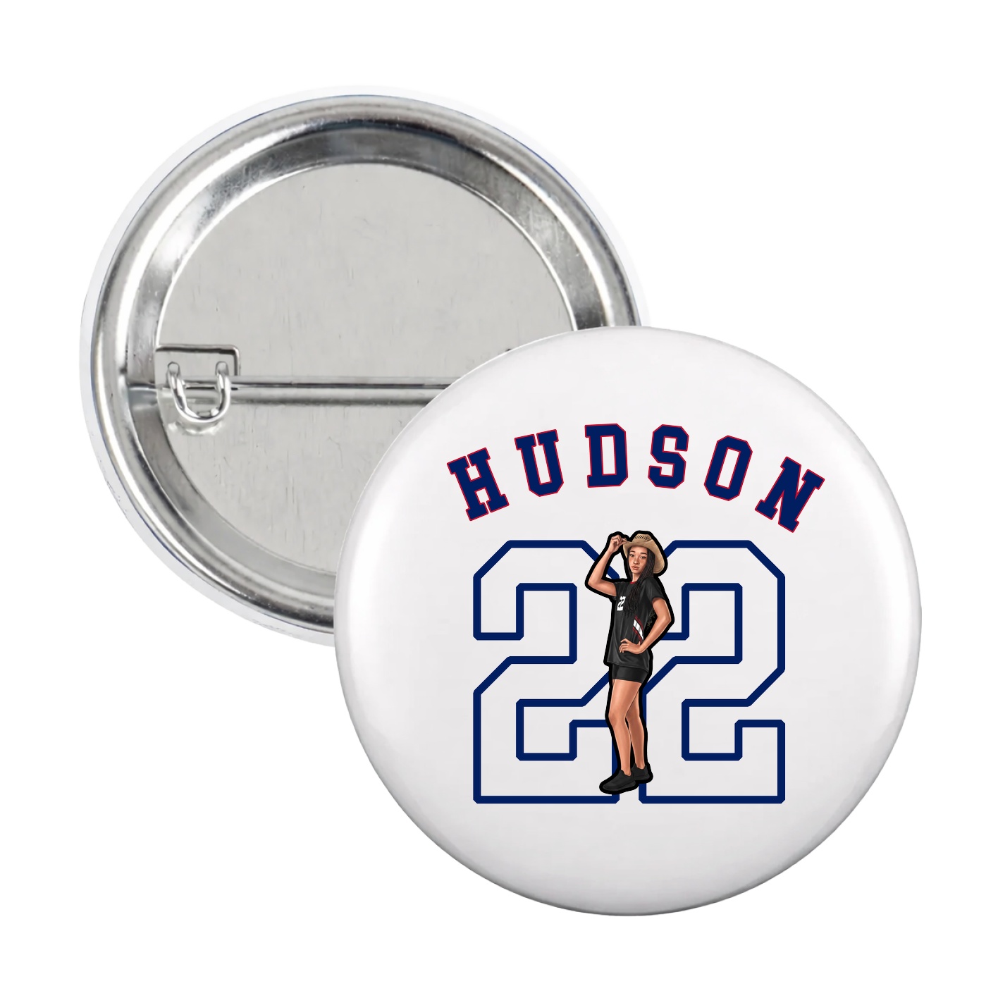Game Day Button — Shirsey Arch in White
