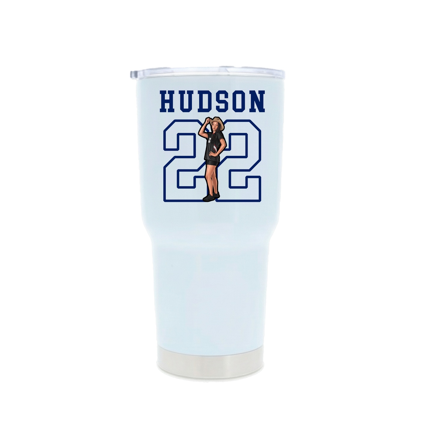 30oz Stainless Steel Tumbler — Shirsey in White