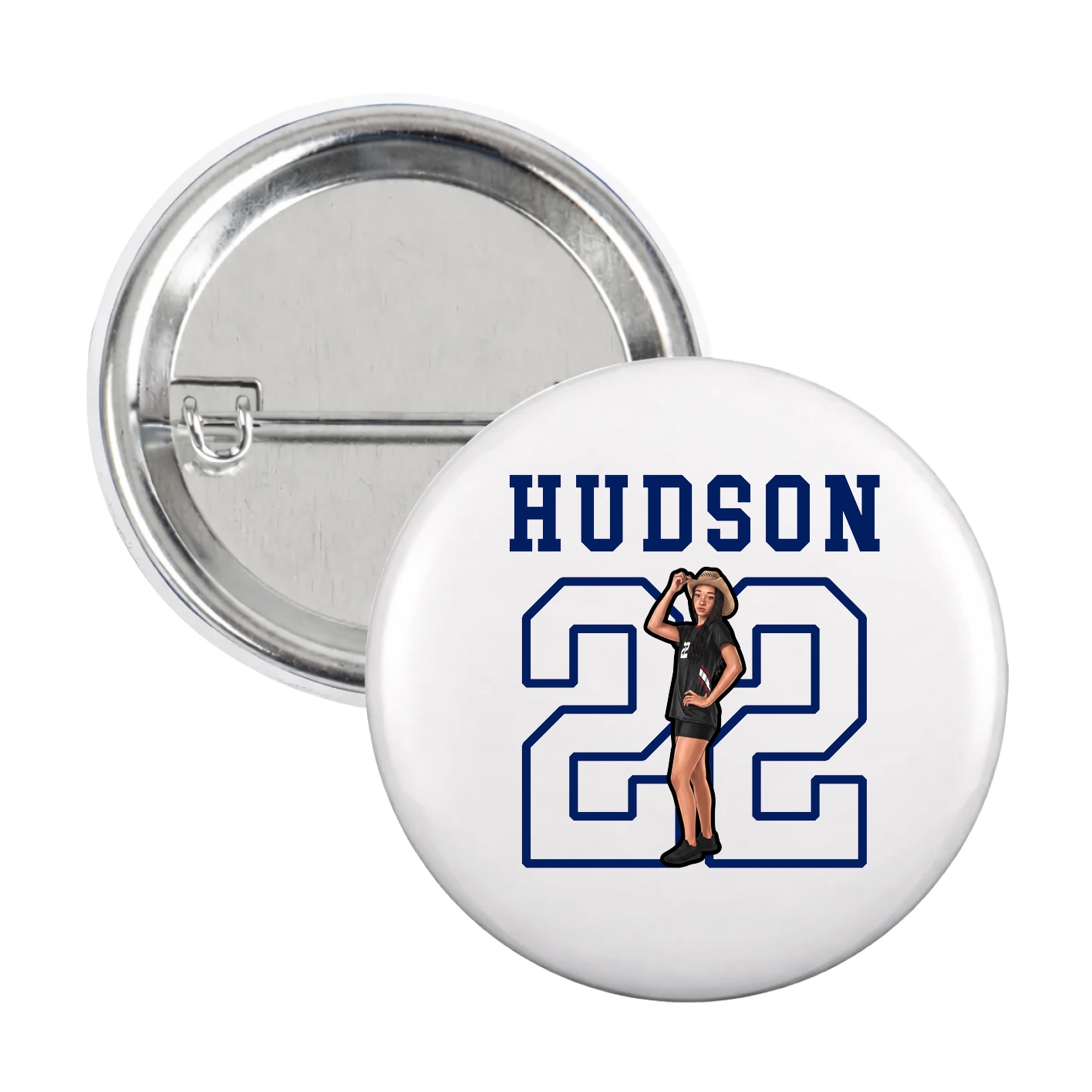 Game Day Button — Shirsey in White
