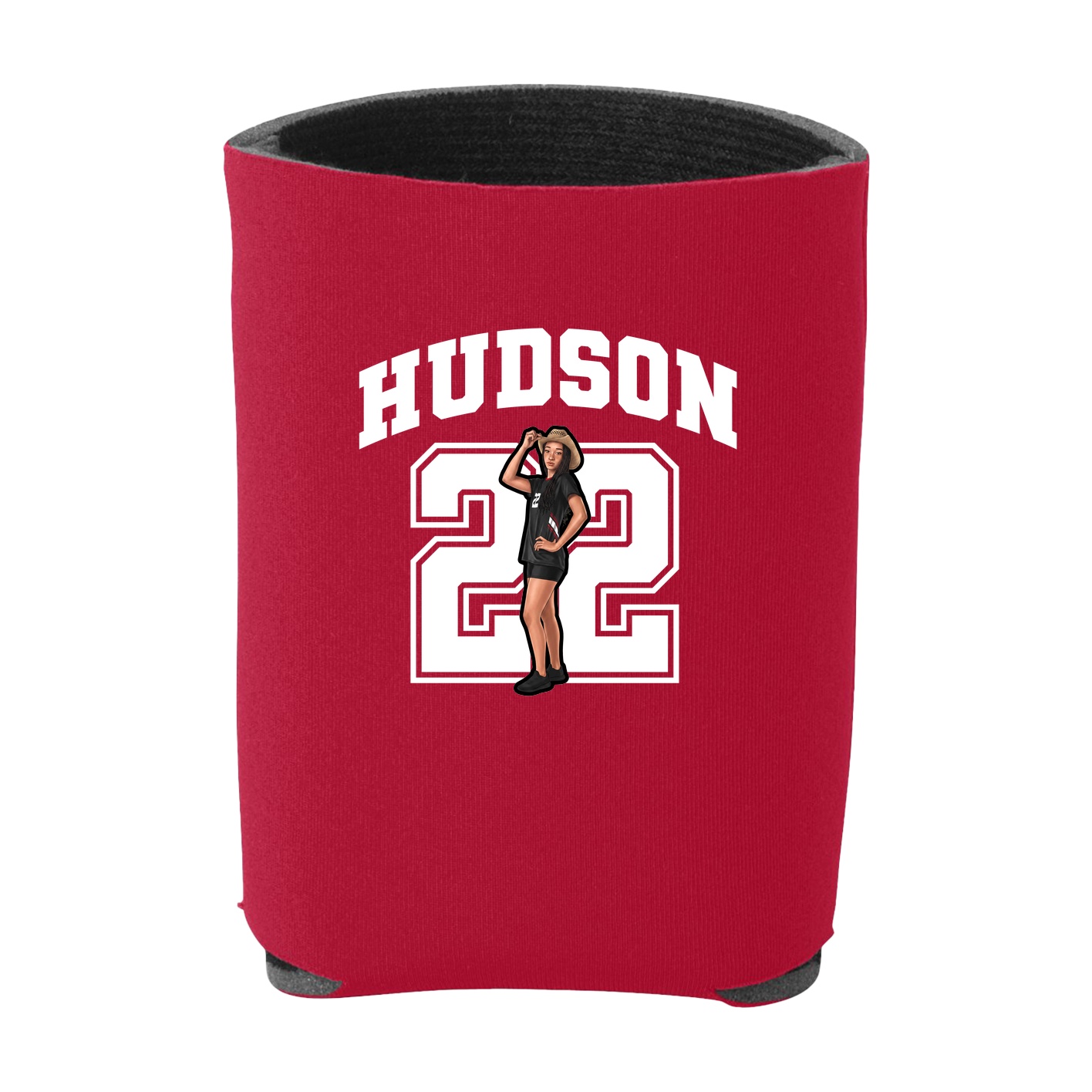 Can Holder — Number in Red