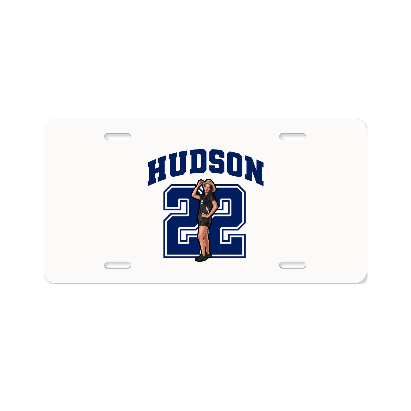 License Plate — Number in Classic