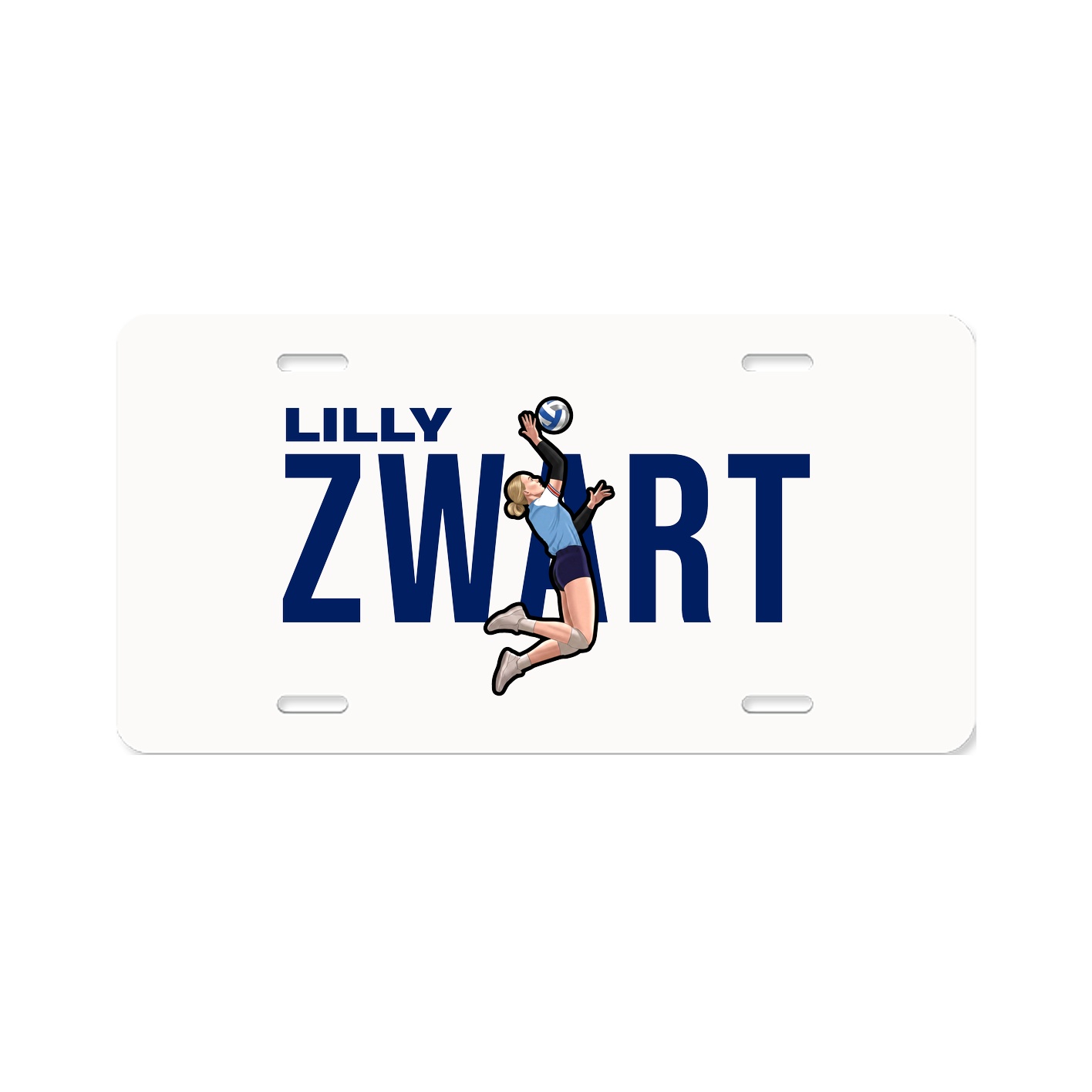 License Plate — Player Name in Classic