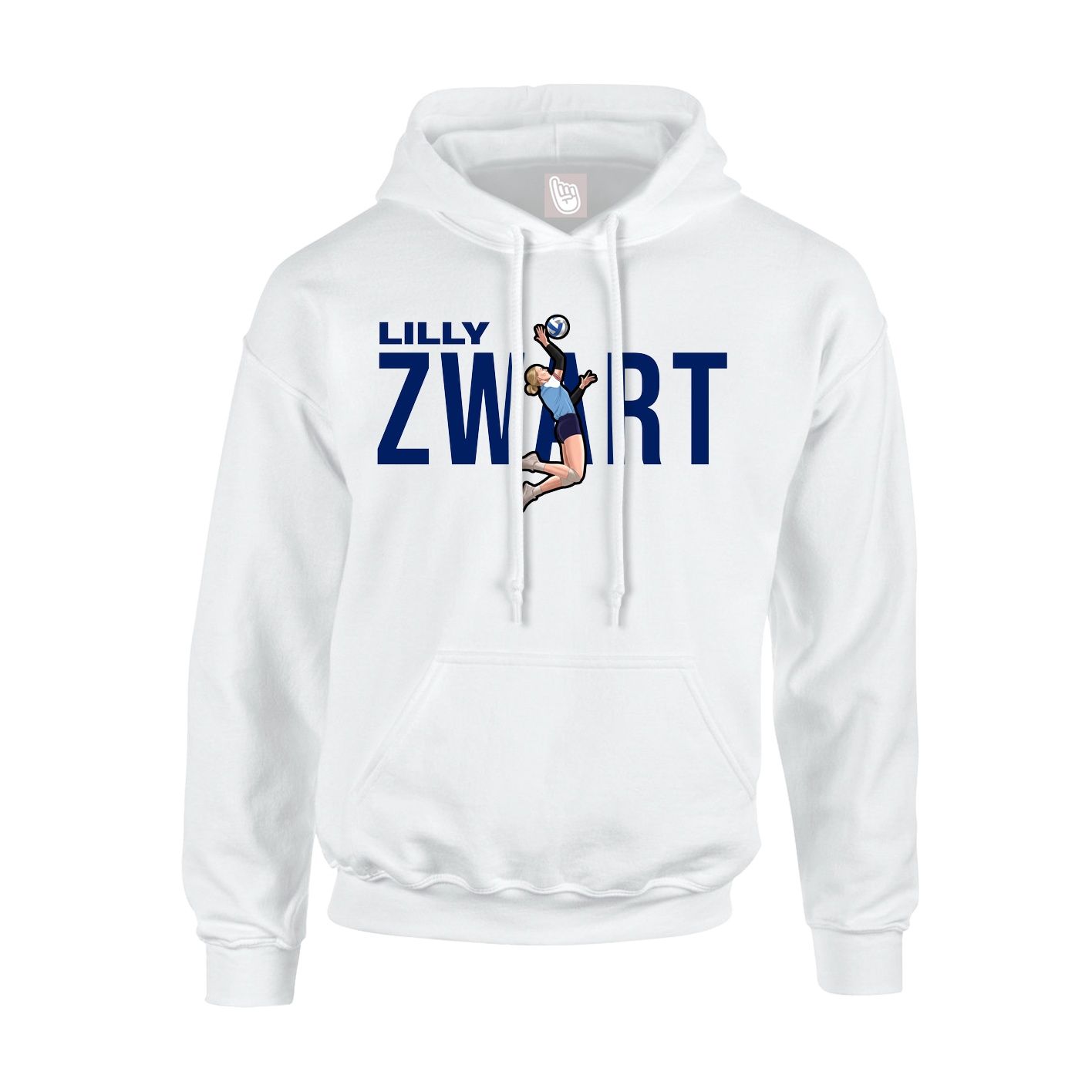 Hoodie — Player Name in White