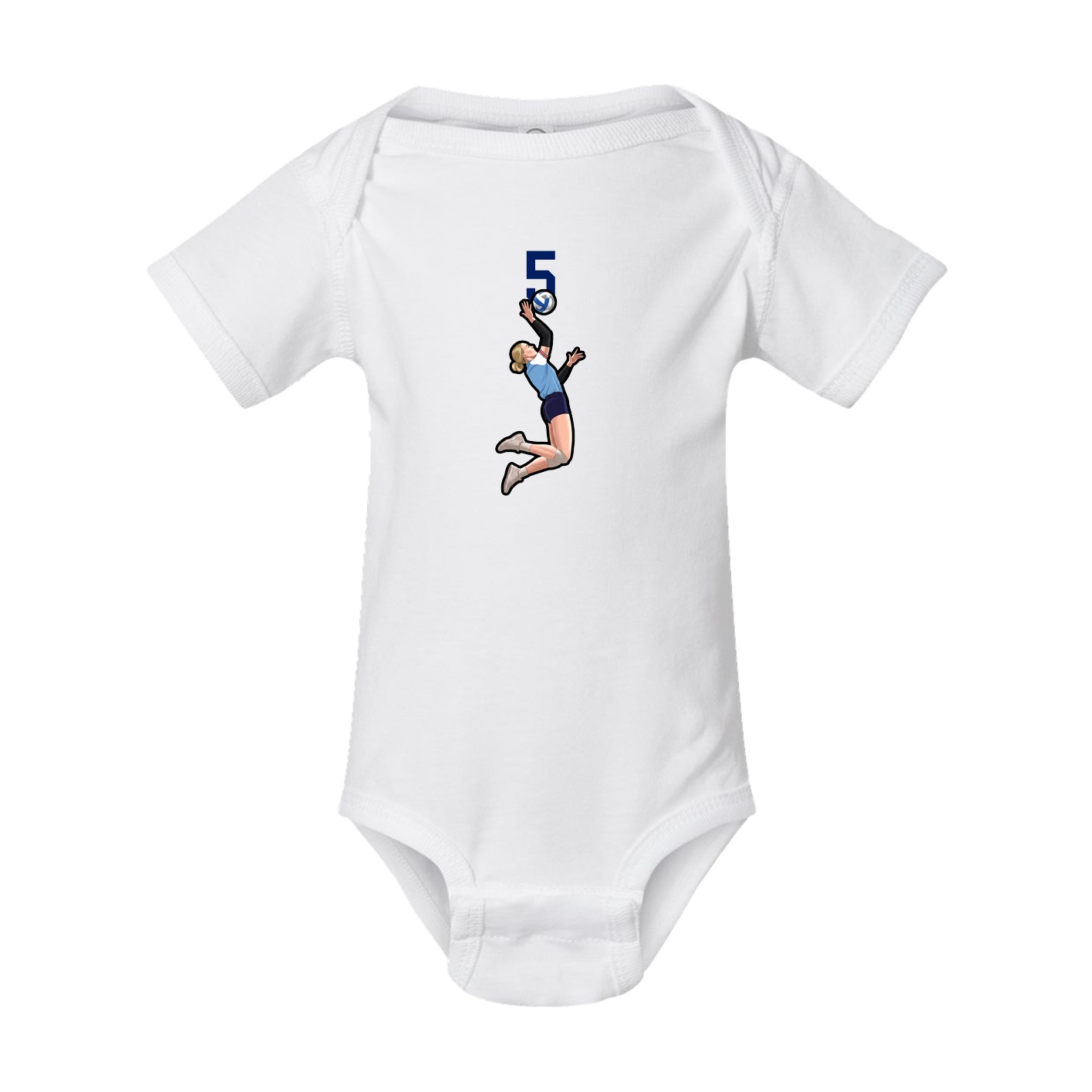 Baby Onesie — Number Top in White