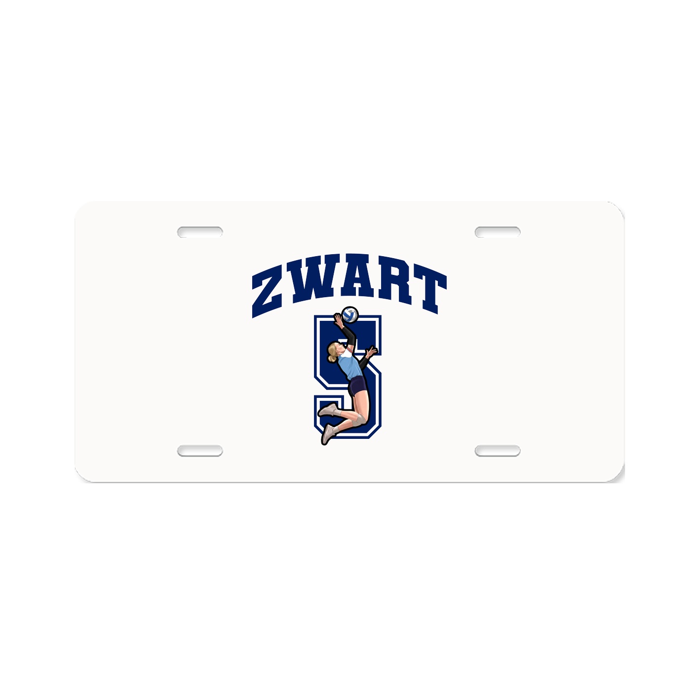 License Plate — Number in Classic