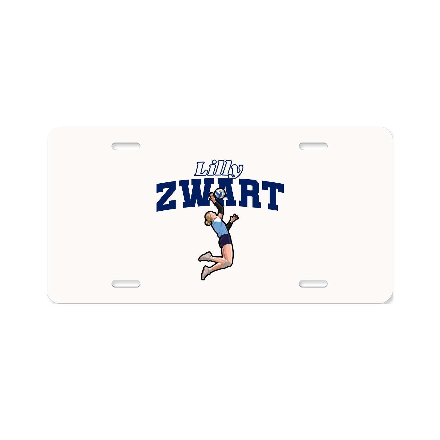 License Plate — Name Arch in Classic