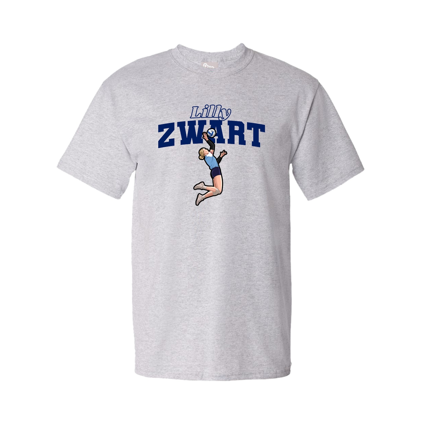 Tee — Name Arch in Grey