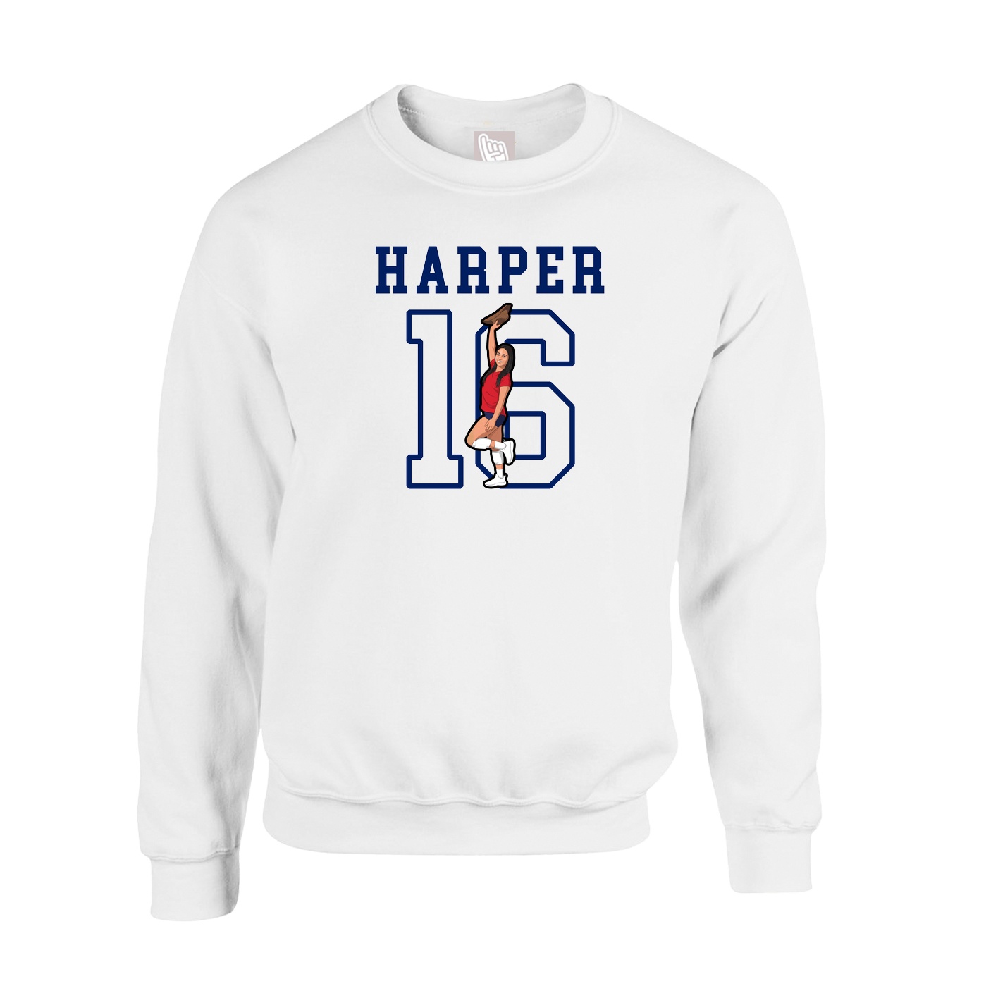 Fleece Crew — Shirsey in White