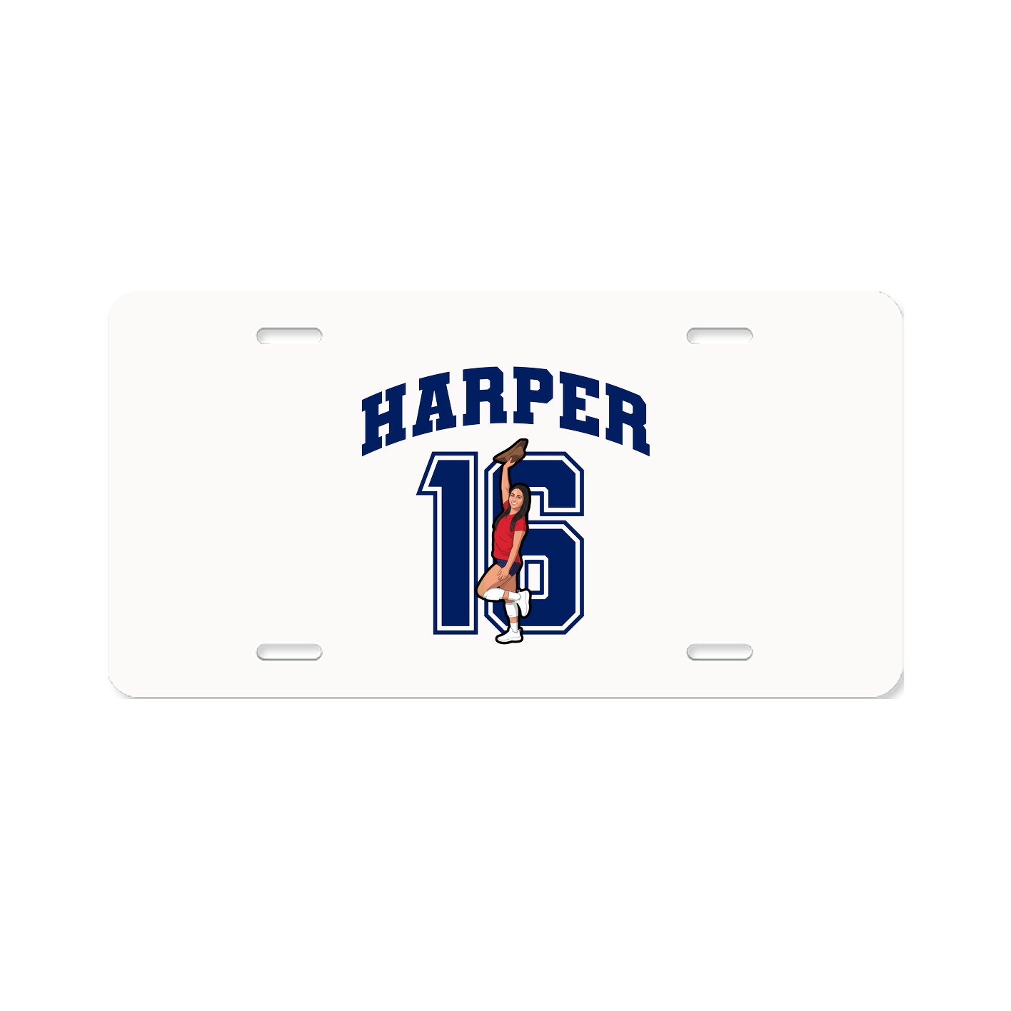 License Plate — Number in Classic