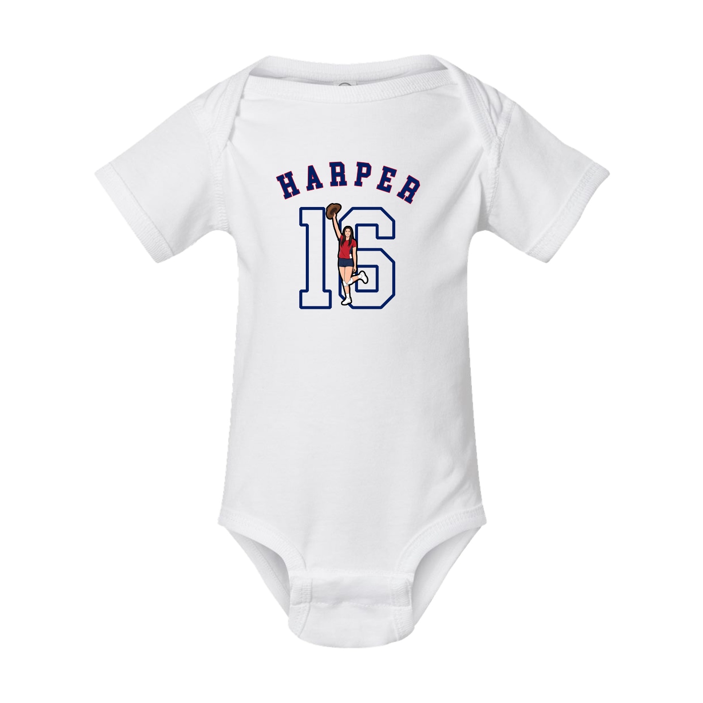 Baby Onesie — Shirsey Arch in White