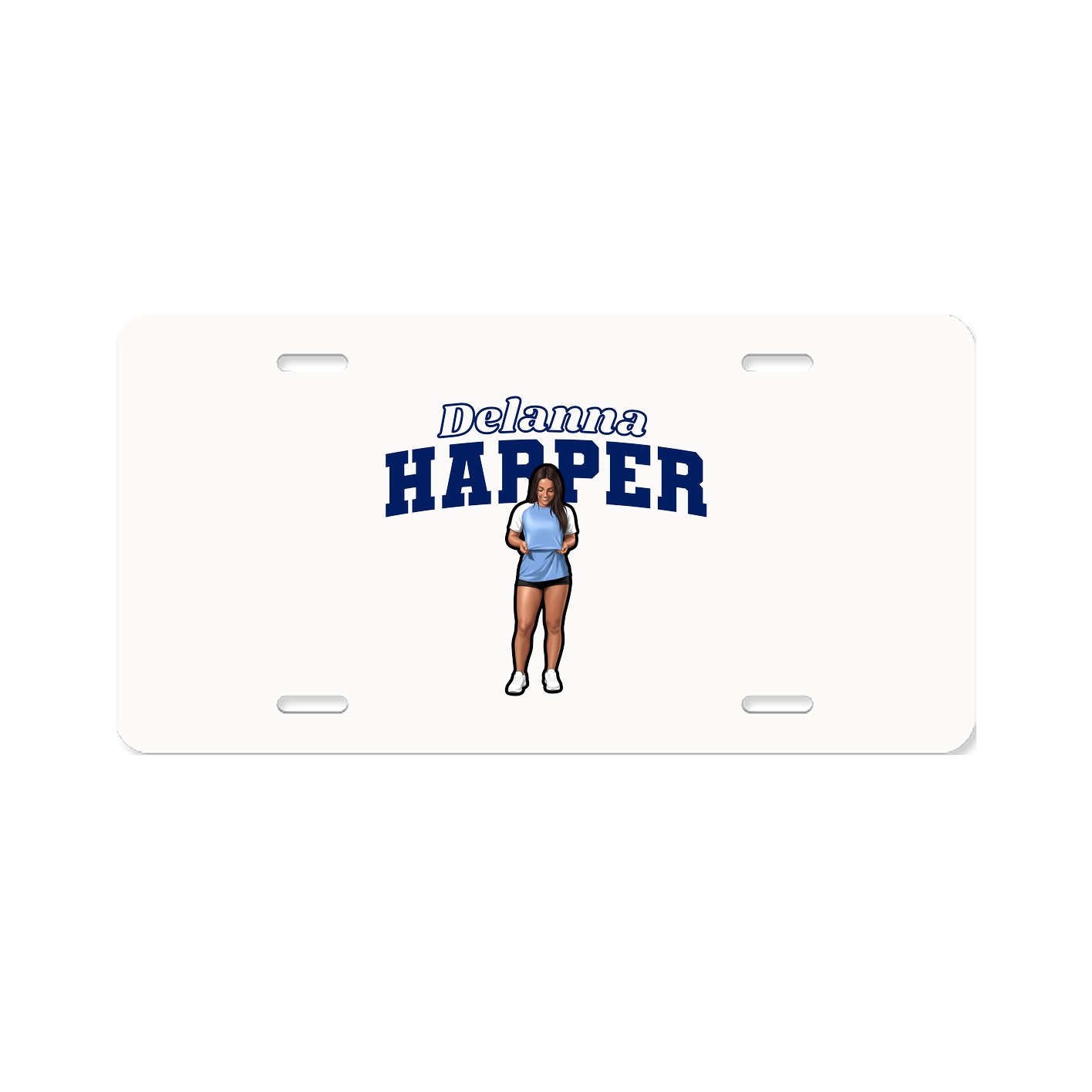 License Plate — Name Arch in Classic