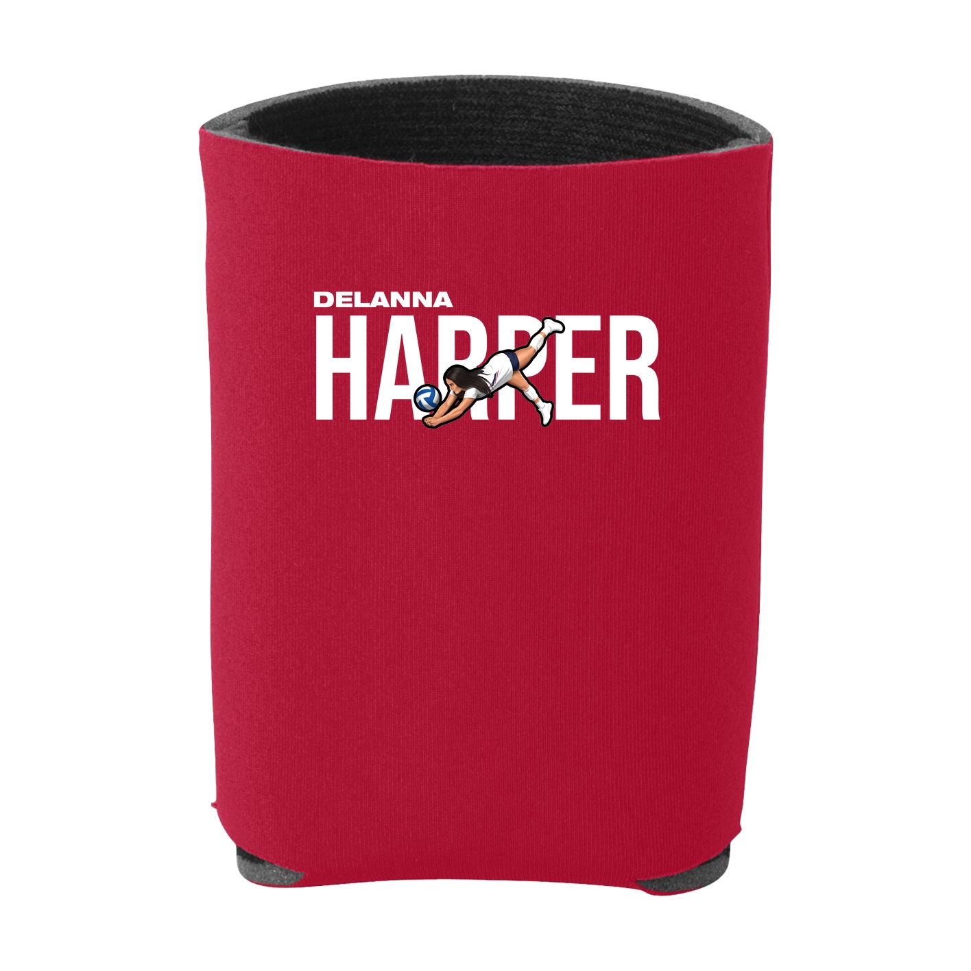Can Holder — Player Name in Red