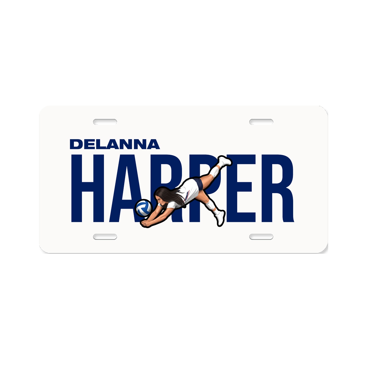 License Plate — Player Name in Classic