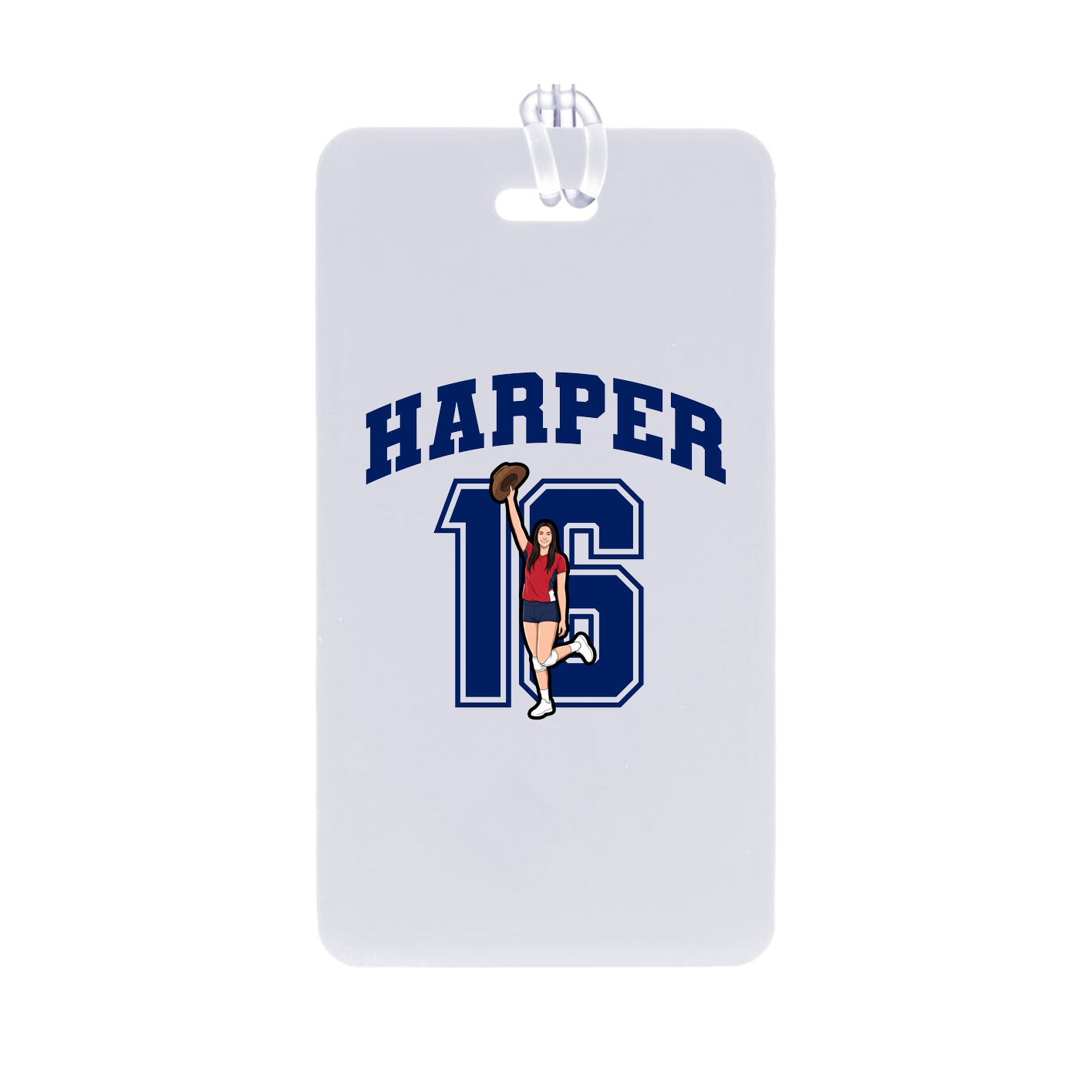 Bag Tag — Number in Classic