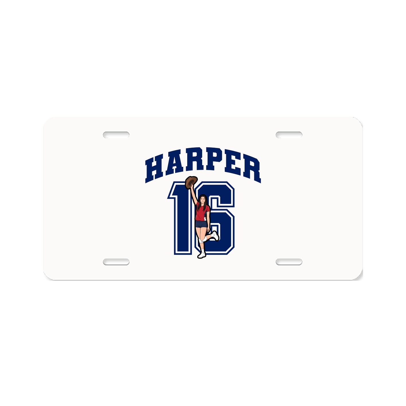 License Plate — Number in Classic