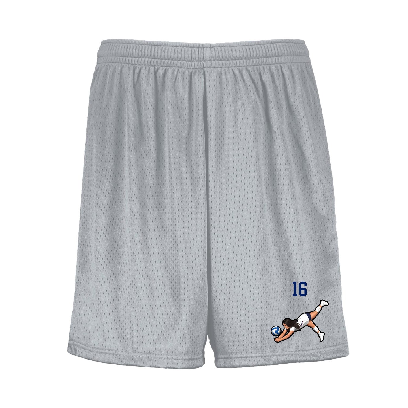 Shorts — Number Top in Silver