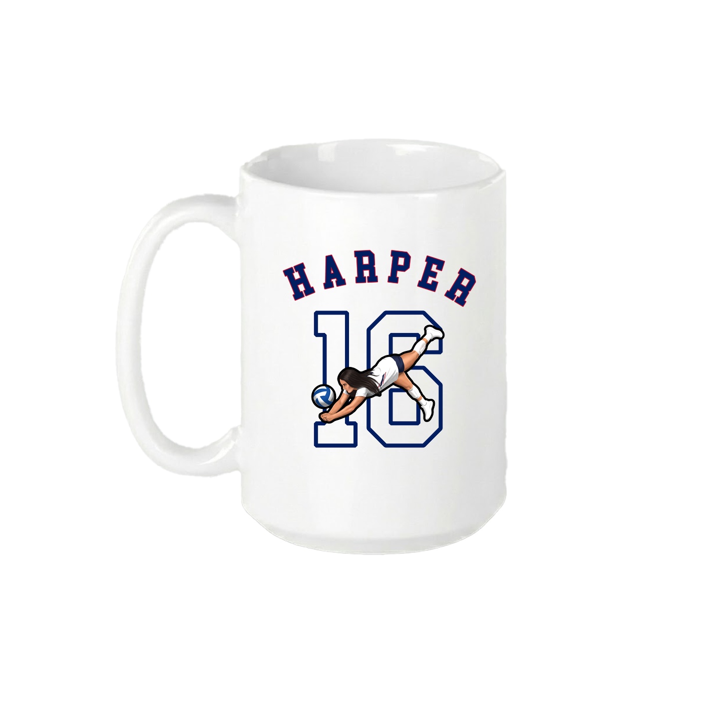 15oz Coffee Mug — Shirsey Arch in White