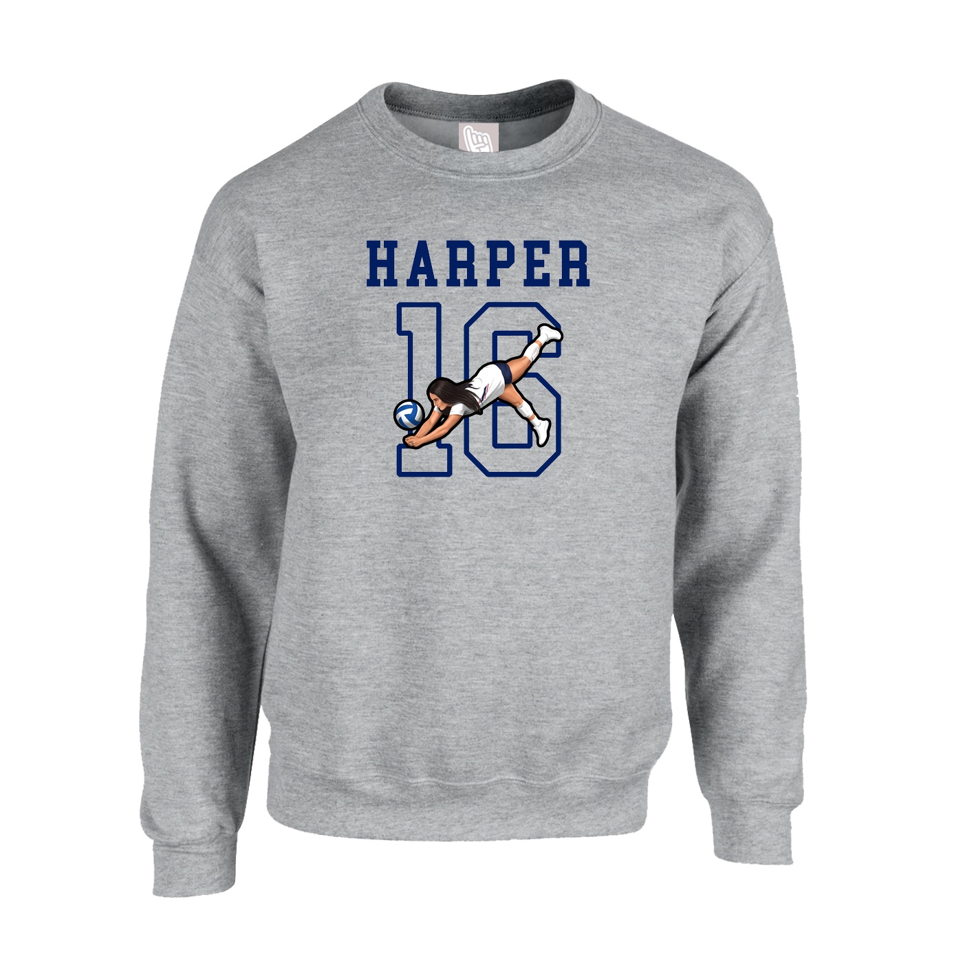 Fleece Crew — Shirsey in Grey