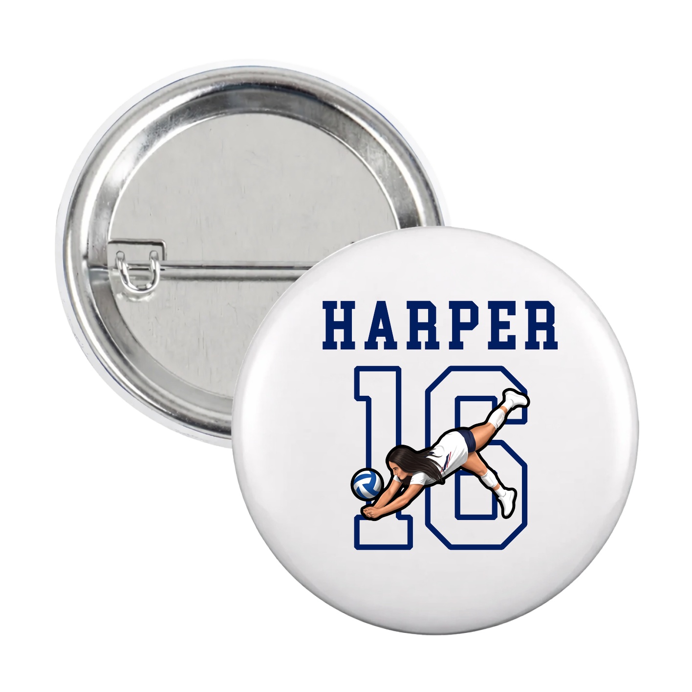 Game Day Button — Shirsey in White