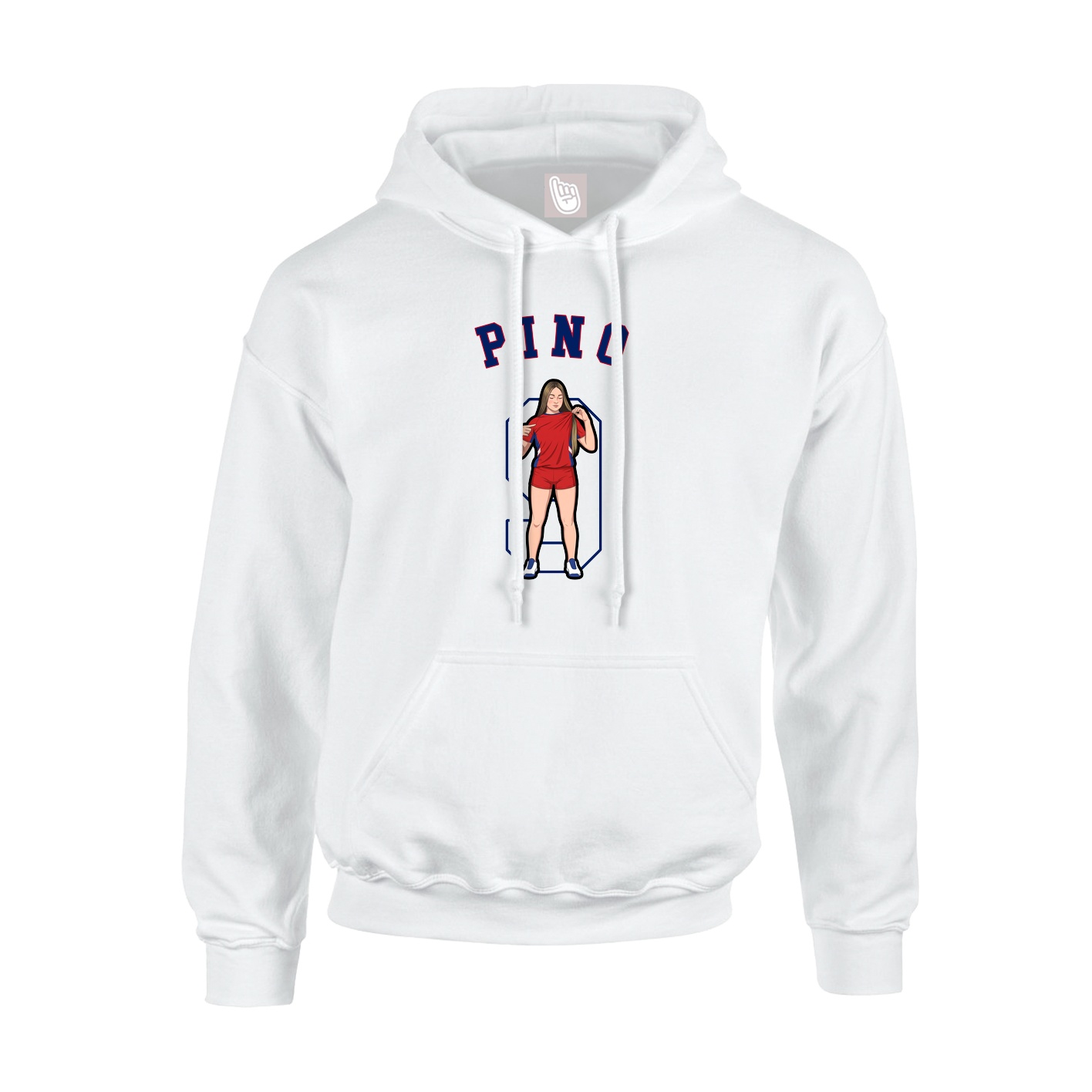 Youth Hoodie — Shirsey Arch in White