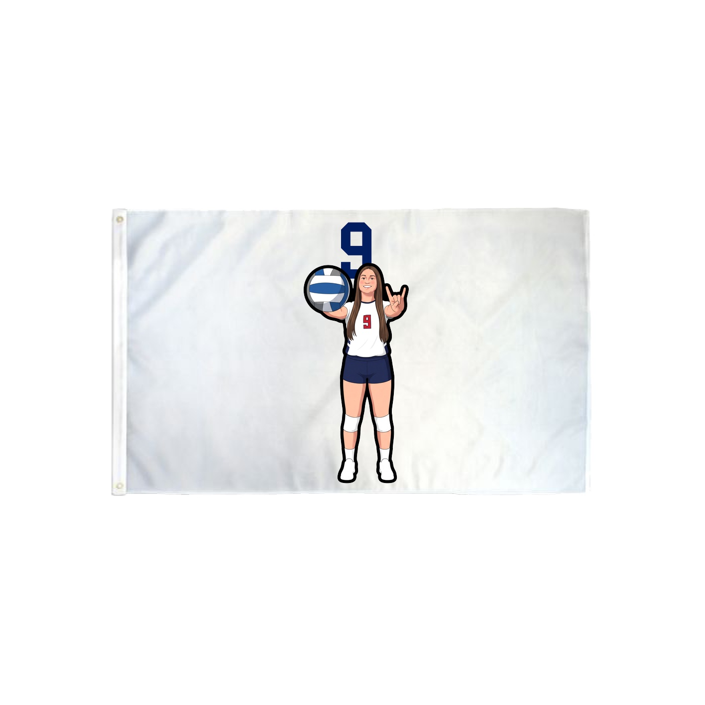 3x5 Flag — Number Top in Classic
