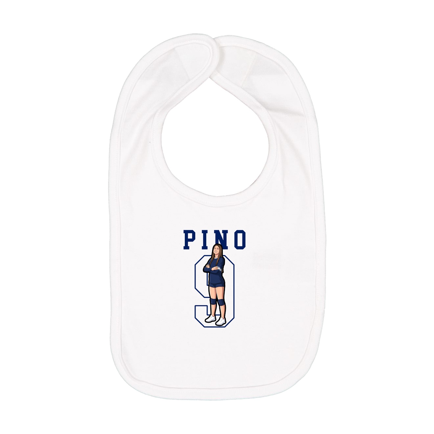 Infant Bib — Shirsey in White