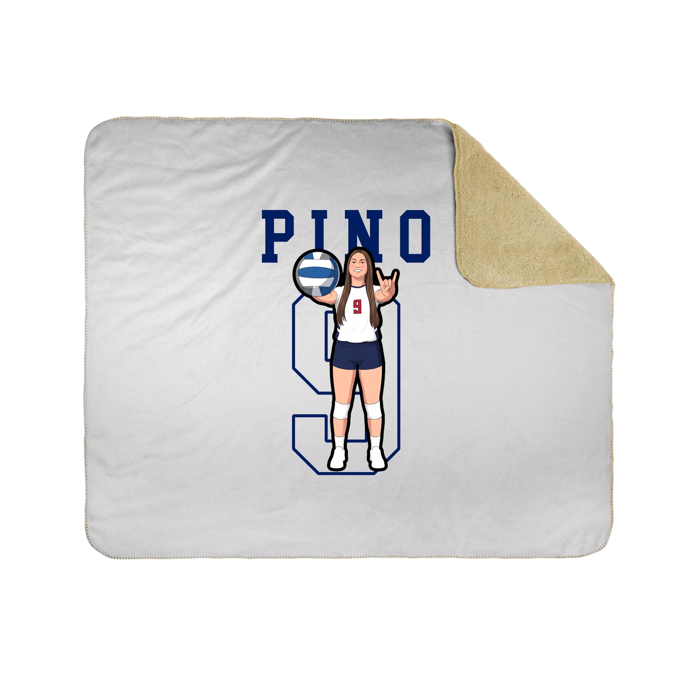 Throw Blanket — Shirsey in White
