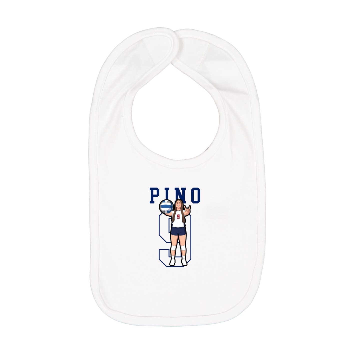 Infant Bib — Shirsey in White