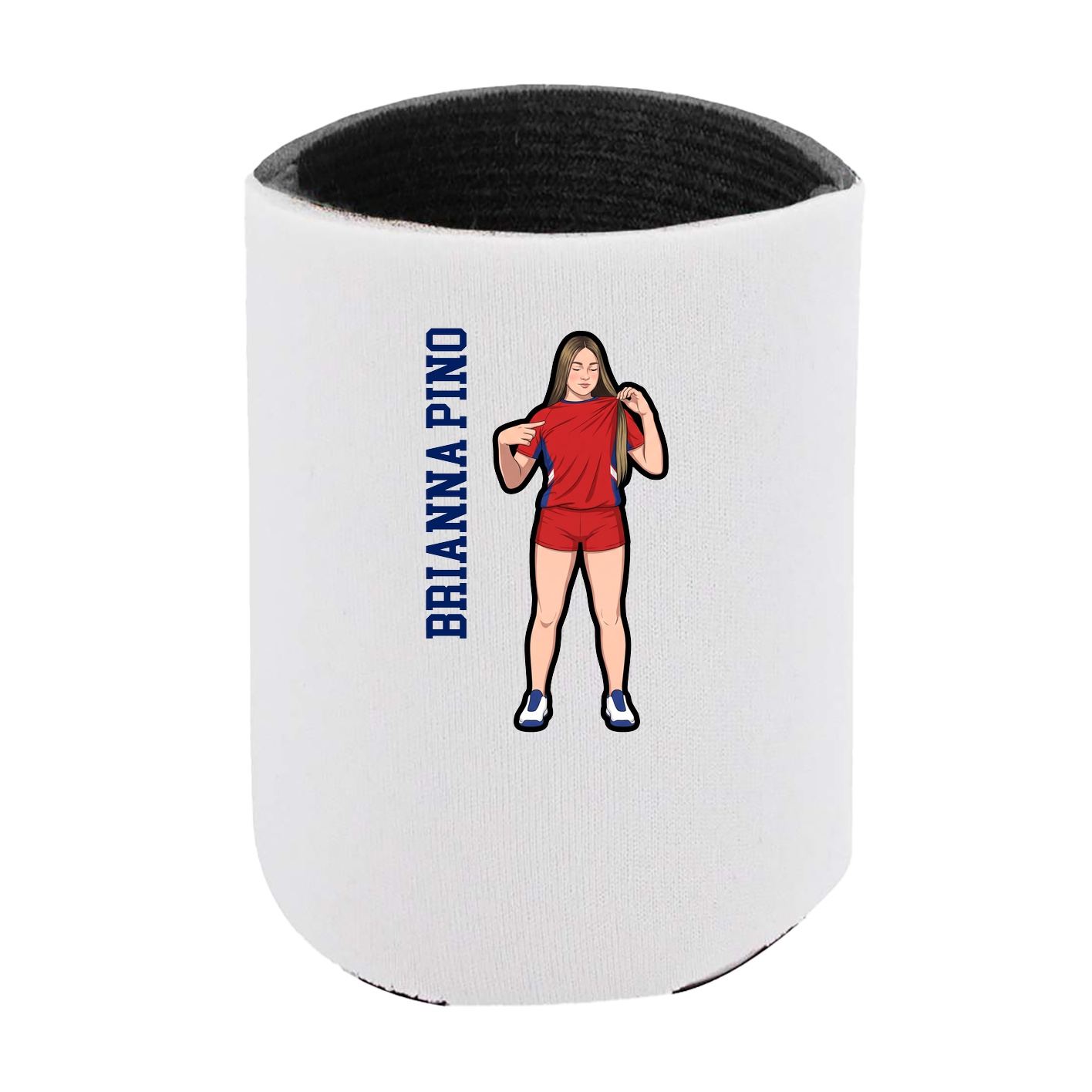 Can Holder — Name Vertical in White