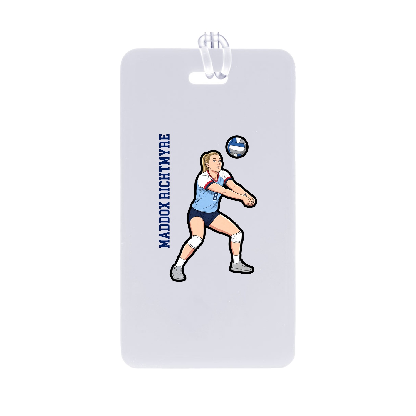 Bag Tag — Name Vertical in Classic
