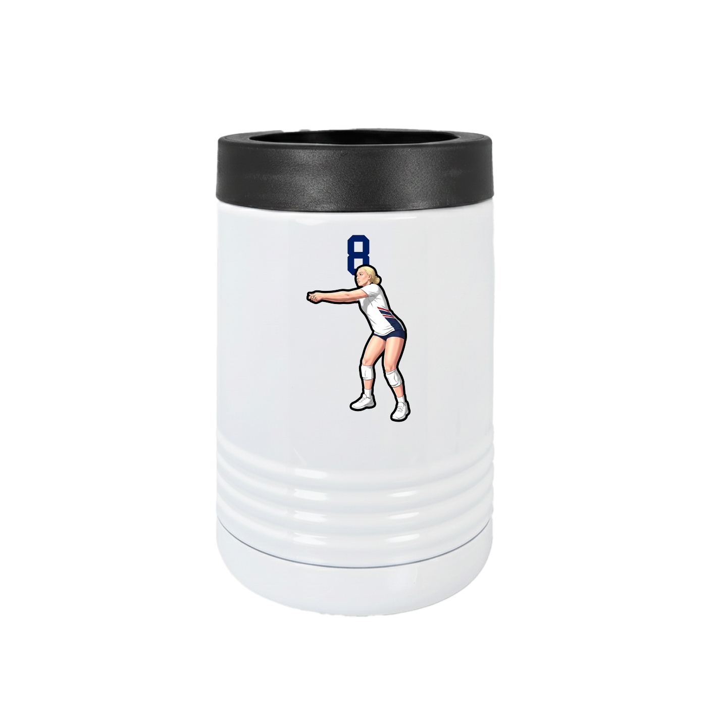 Beverage Holder — Number Top in White