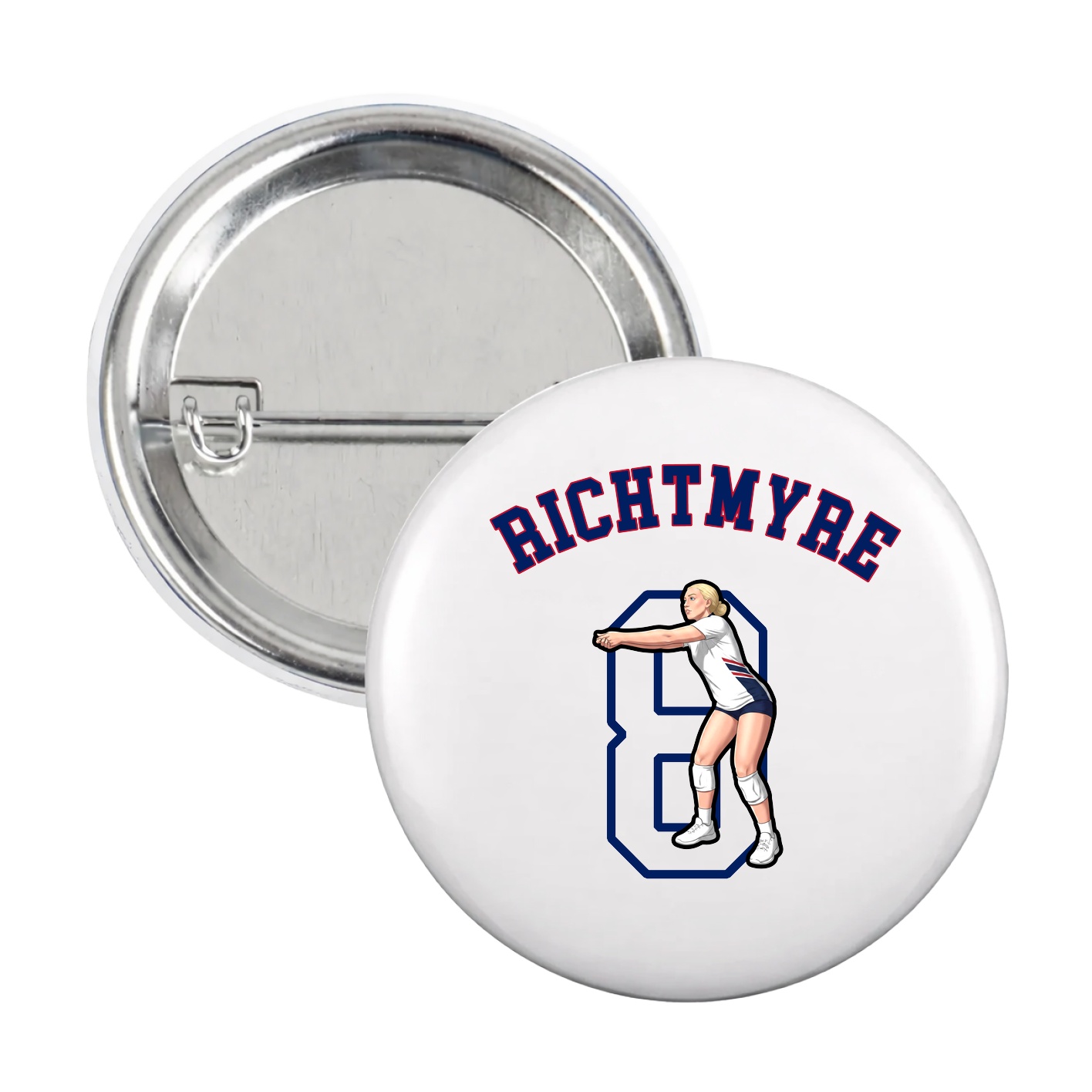 Game Day Button — Shirsey Arch in White