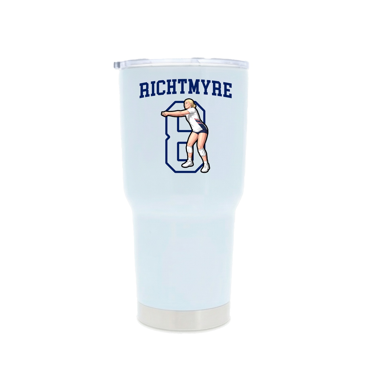 30oz Stainless Steel Tumbler — Shirsey in White