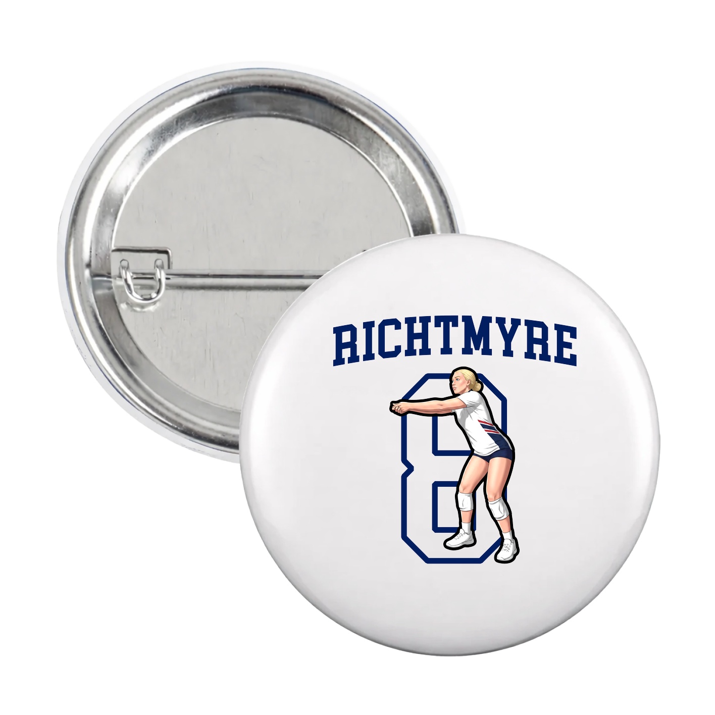 Game Day Button — Shirsey in White