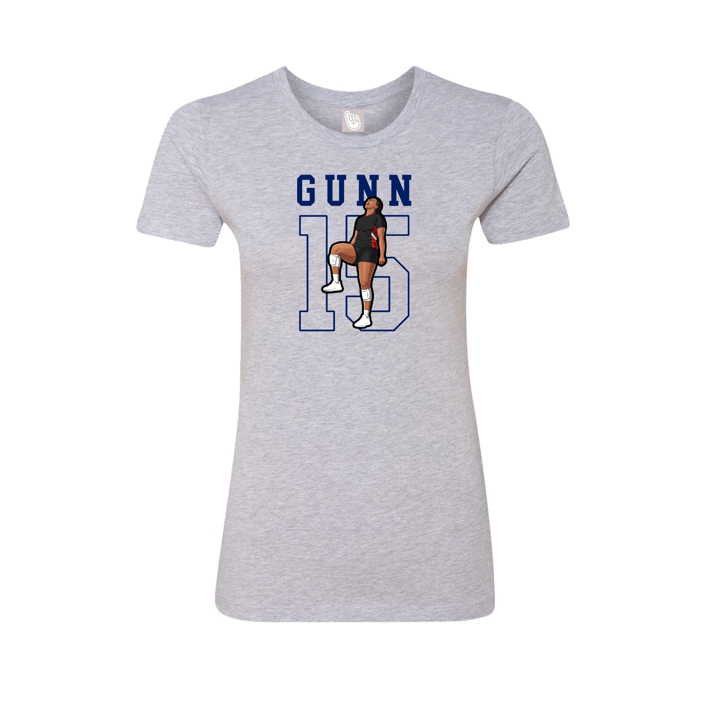 Fitted Women's Tee — Shirsey in Grey