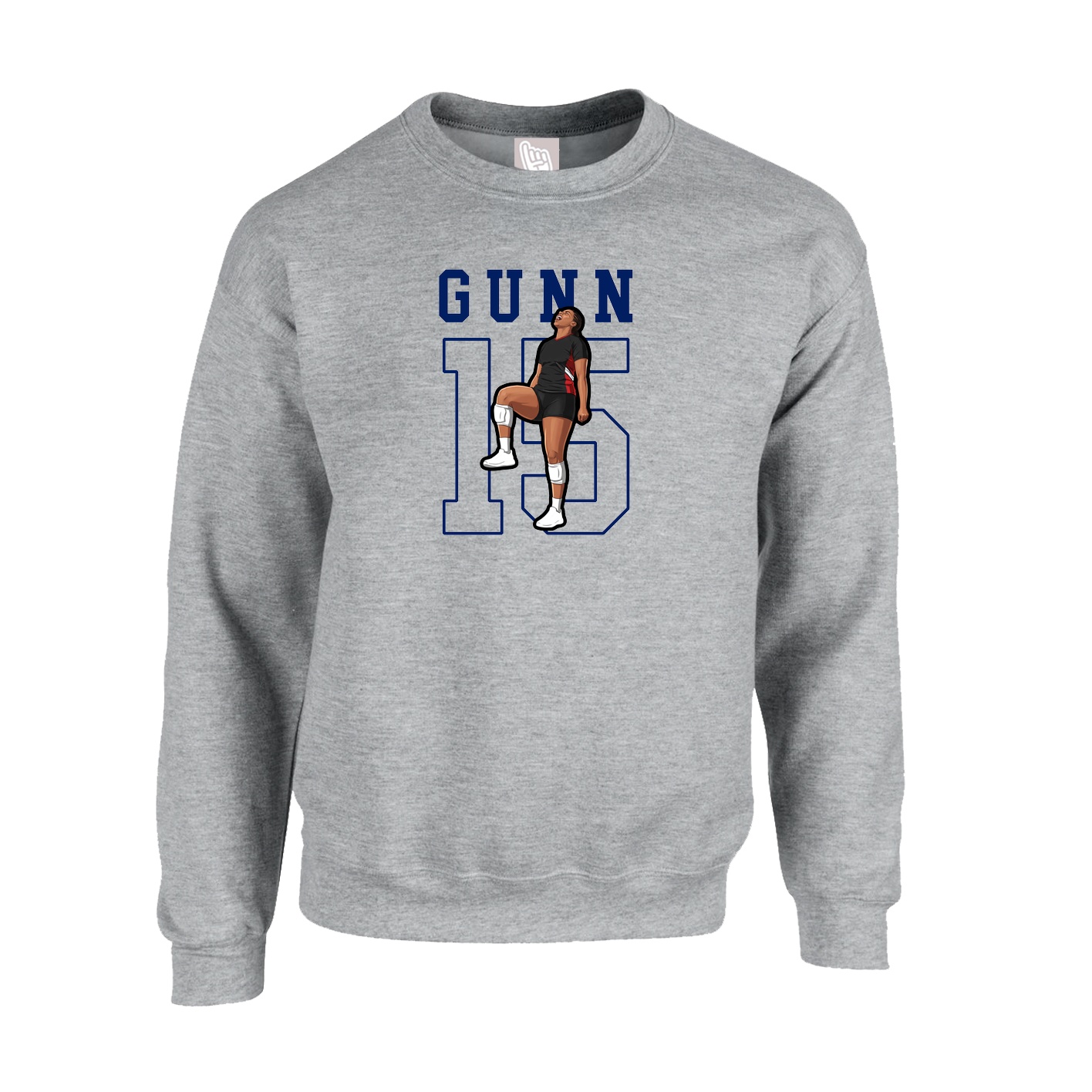 Fleece Crew — Shirsey in Grey