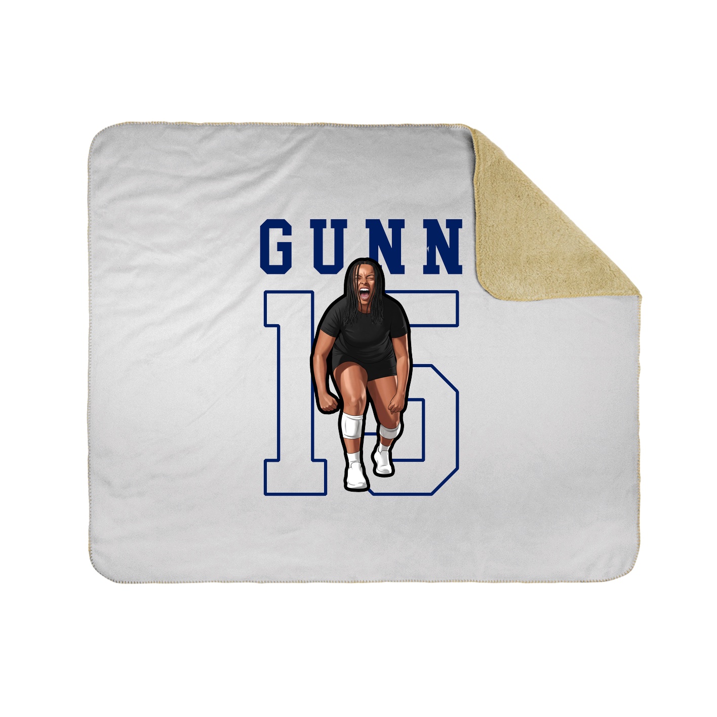 Throw Blanket — Shirsey in White