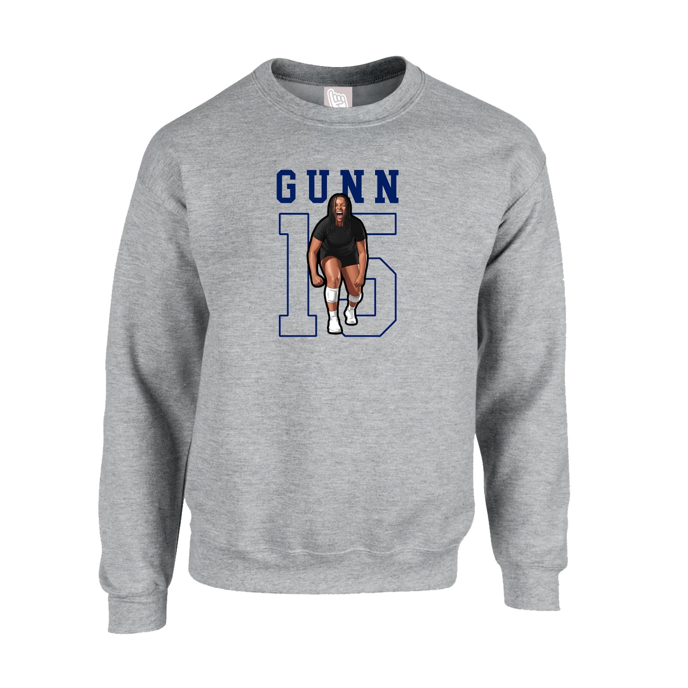 Fleece Crew — Shirsey in Grey