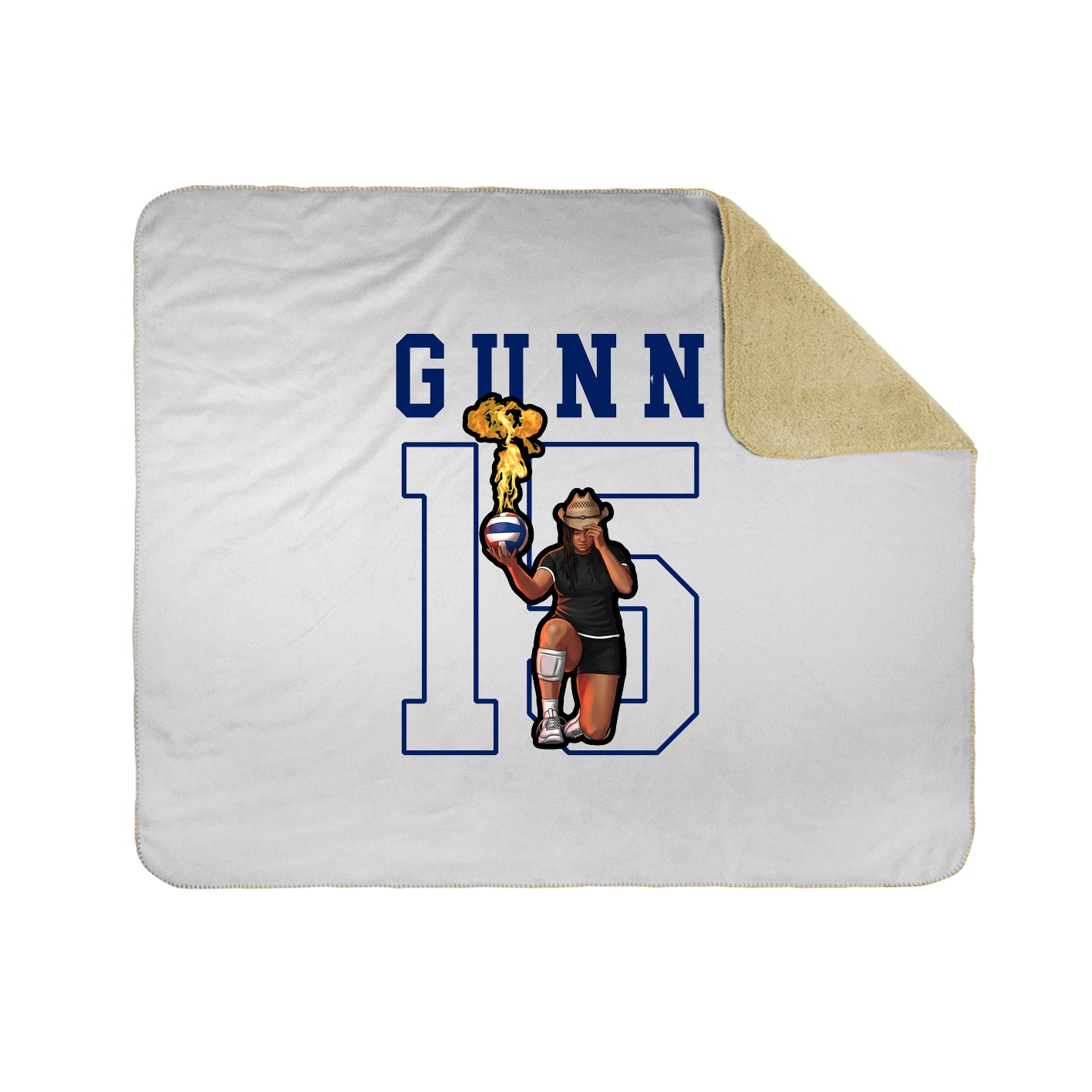 50x60 Sherpa Lined Throw Blanket