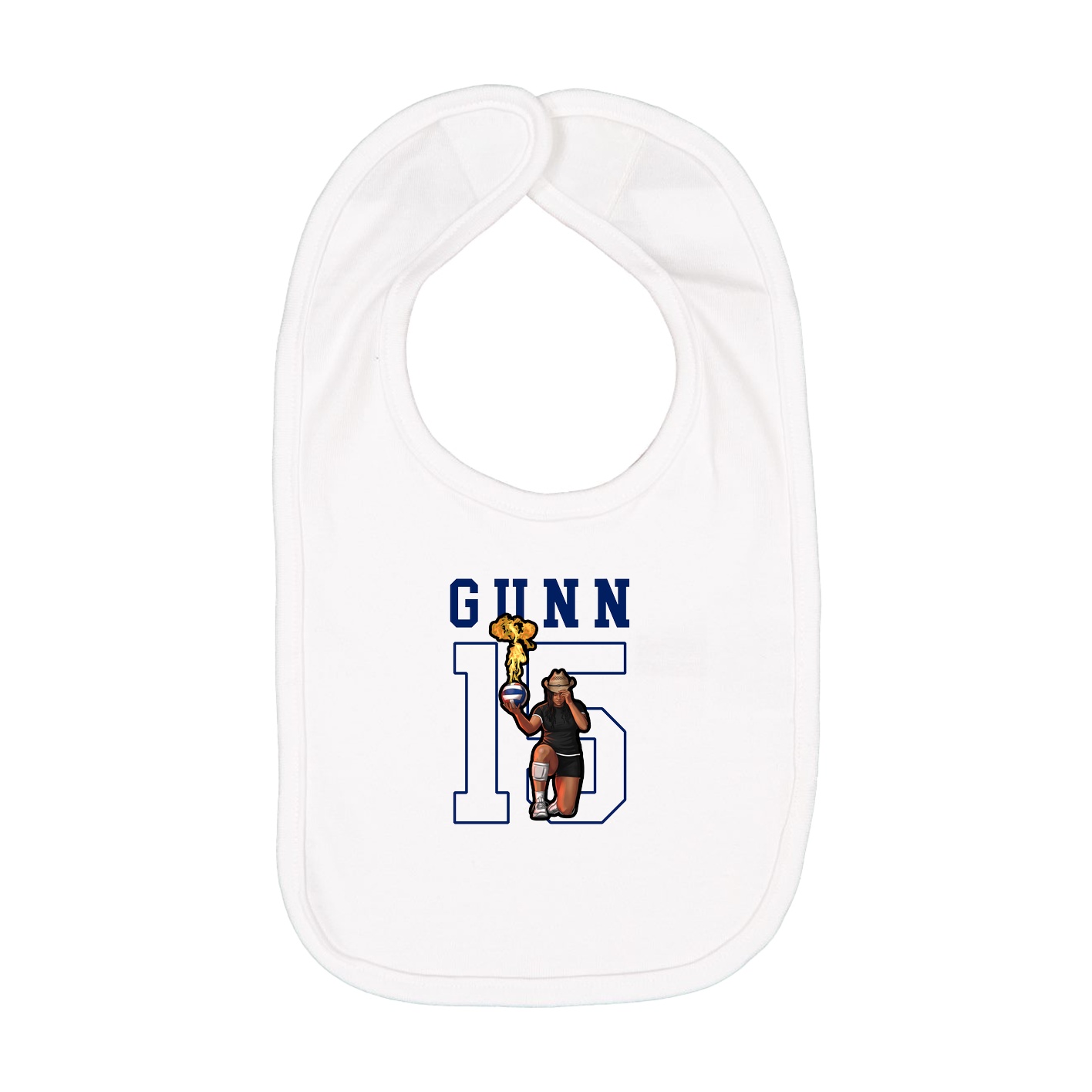 Infant Bib — Shirsey in White