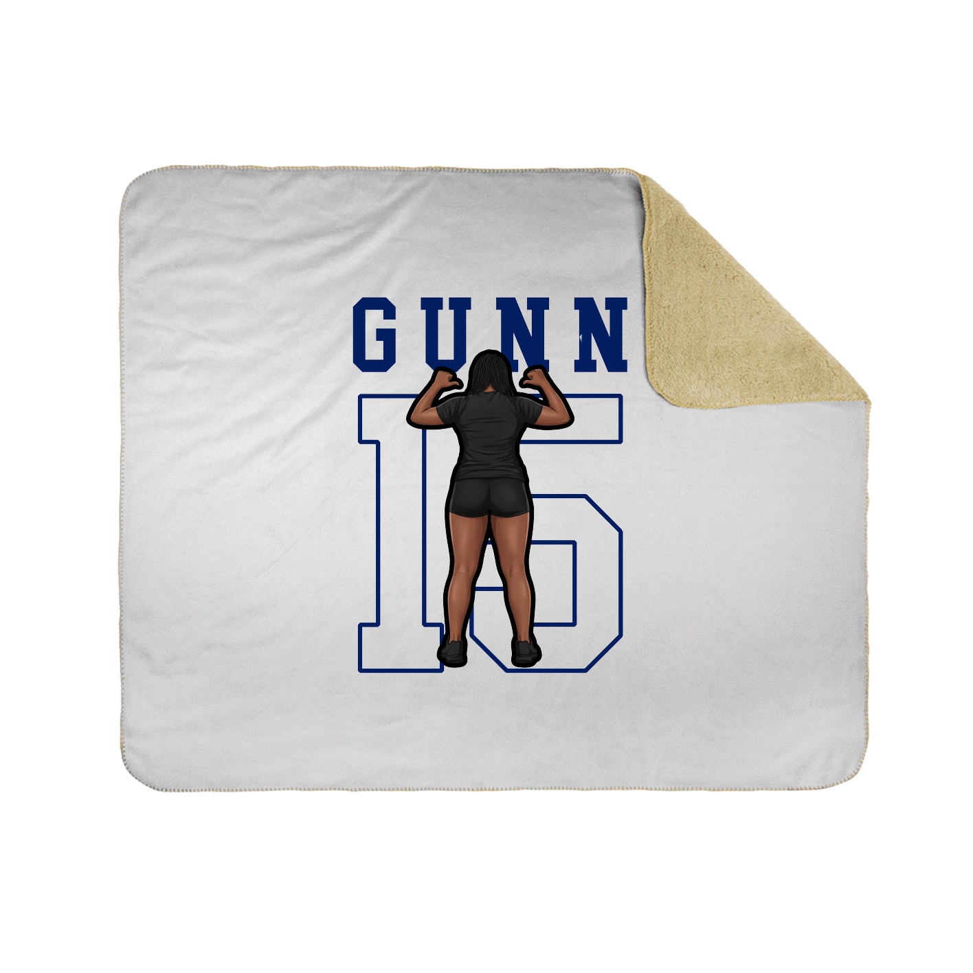 Throw Blanket — Shirsey in White