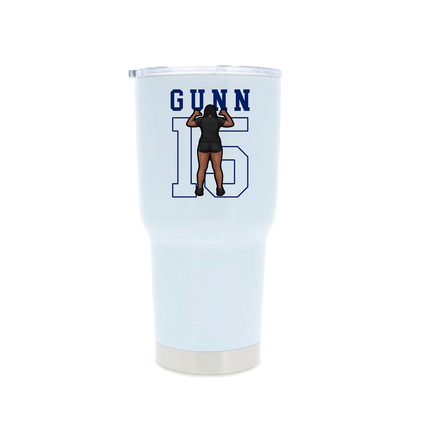 30oz Stainless Steel Tumbler — Shirsey in White