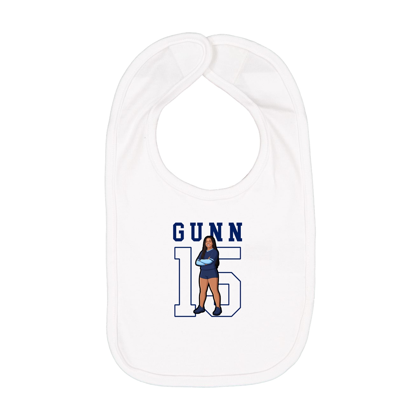 Infant Bib — Shirsey in White